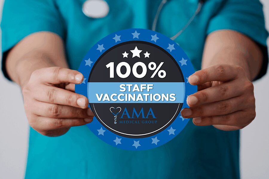 AMA Milestones 100 of staff is fully vaccinated