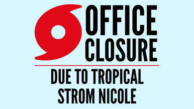 Tropical Storm Nicole Closure 386 × 217 px